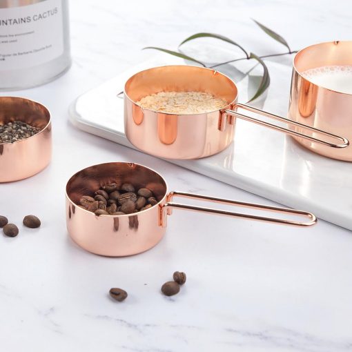 4pc Copper Measuring Cup Set - Image 5