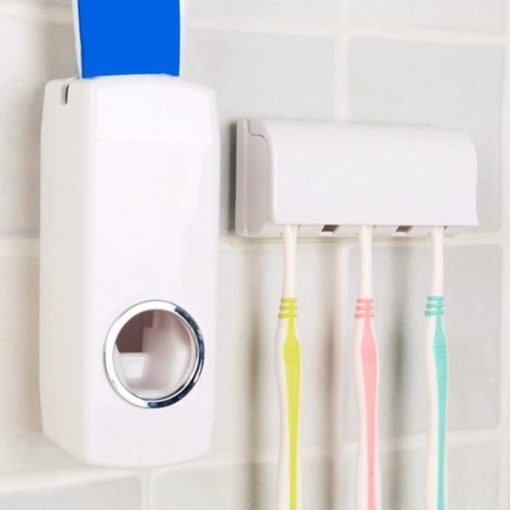 Automatic Toothpaste Dispenser With Toothbrush Holder - Image 3