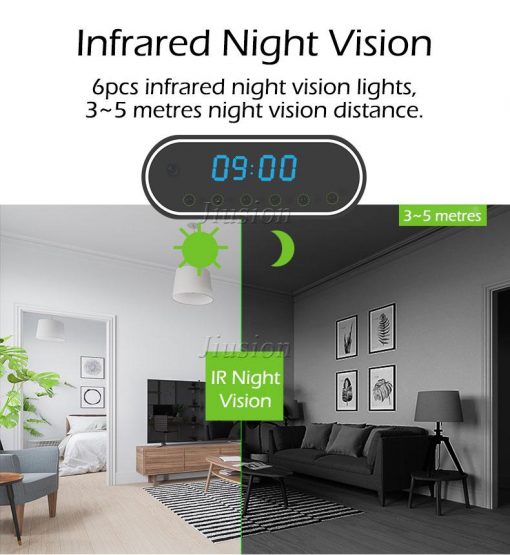 1080P Wireless Alarm Clock Security Camera - Image 4