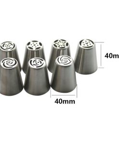 13pcs/Set Pastry Nozzles And Coupler Icing Piping Tips Made With Durable Stainless Steel