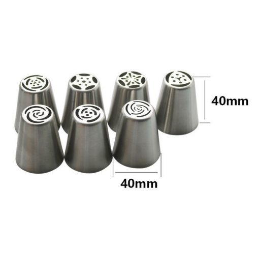 13pcs/Set Pastry Nozzles And Coupler Icing Piping Tips Made With Durable Stainless Steel - Image 2