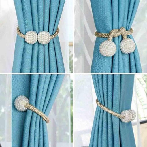 Pearl Curtain Tiebacks with Strong Magnetic Clips, 2 pcs - Image 7