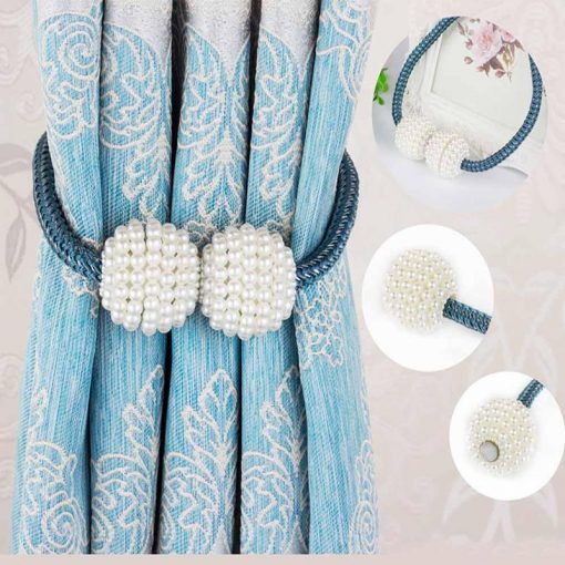 Pearl Curtain Tiebacks with Strong Magnetic Clips, 2 pcs - Image 6