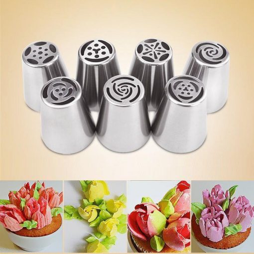 7PCS Russian Tulip Icing Piping Nozzle