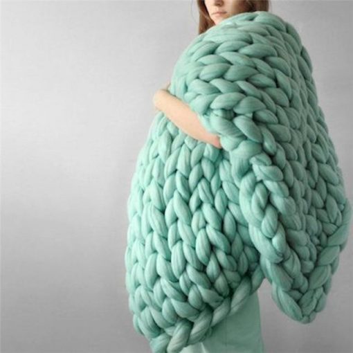 Handmade Chunky Knit Blanket - Image 5