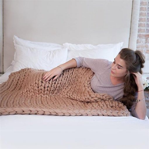 Handmade Chunky Knit Blanket - Image 13