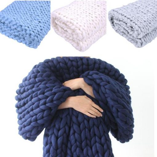 Handmade Chunky Knit Blanket - Image 12