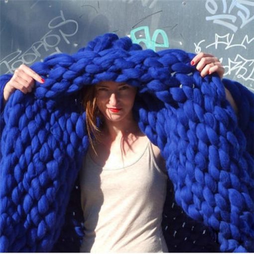 Handmade Chunky Knit Blanket - Image 11