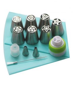 13pcs/Set Pastry Nozzles And Coupler Icing Piping Tips Made With Durable Stainless Steel