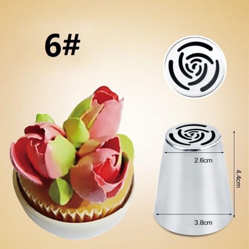 7PCS Russian Tulip Icing Piping Nozzle - Image 7