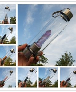 Healing Natural Quartz Water Bottle