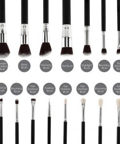 FLAWLESS 15Pcs Blending Cosmetic Shadow Makeup Brushes Set
