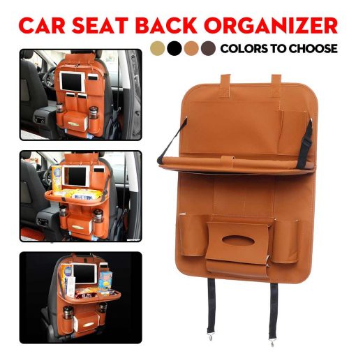 Leather Car Backseat Organizer