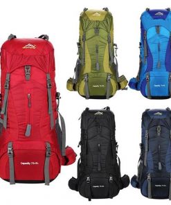 Designer 75L Large Waterproof Outdoor Backpack