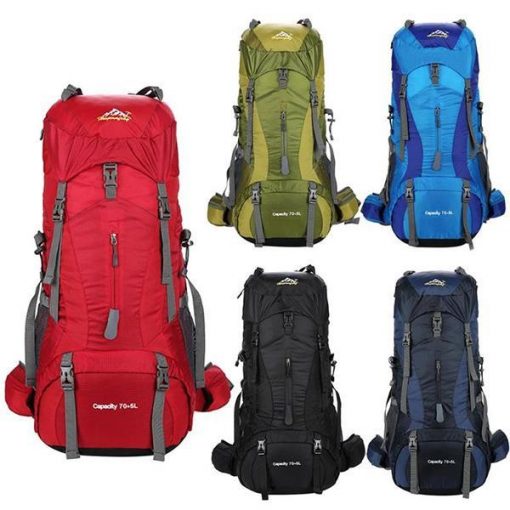 Designer 75L Large Waterproof Outdoor Backpack