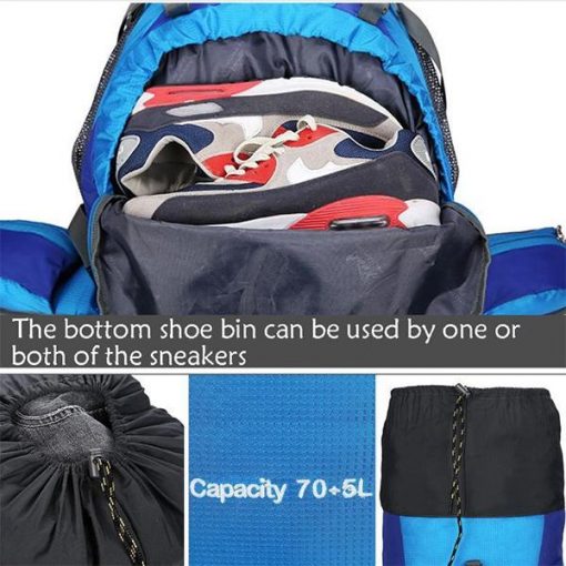 Designer 75L Large Waterproof Outdoor Backpack - Image 6