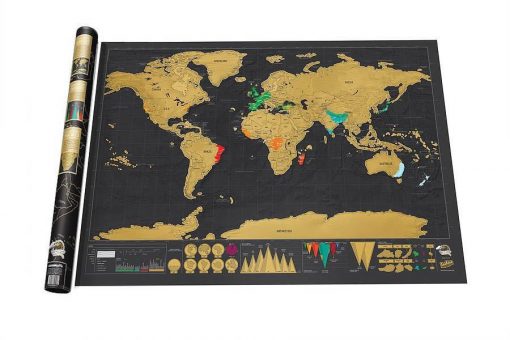 Deluxe Scratch-Off World Map - Image 4