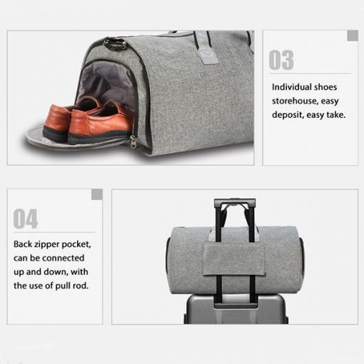 Designer Wrinkle-Free Suit Dress Travel Bag - Image 14