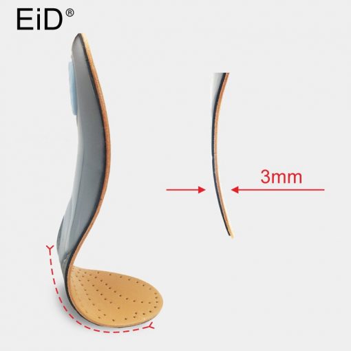 Unisex Premium Leather Orthotic Shoe Insoles - Image 4