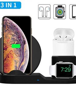 3-in-1 Qi Wireless Charger Dock Station