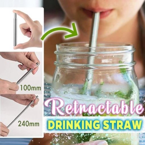 Retractable Drinking Straw