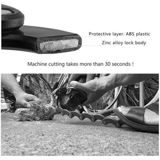 High Security Portable Folding Bike Lock - Image 4