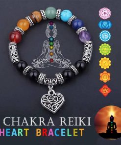 7 Chakra Reiki Power Heart Bracelet