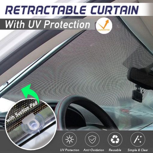 Car Retractable Curtain With UV Protection - Image 2