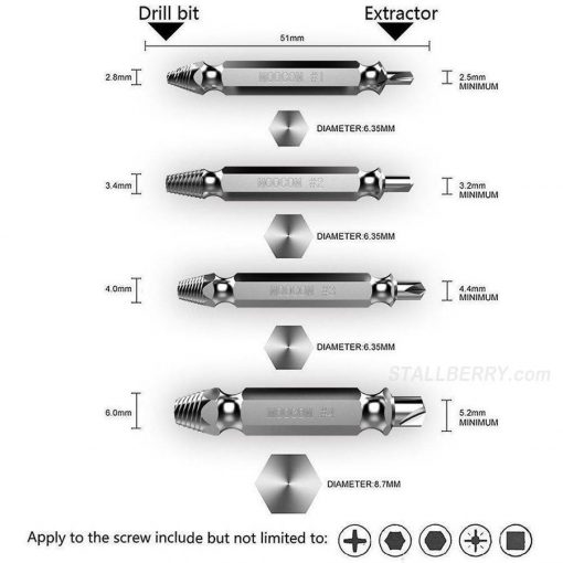 Damage-Free Screw Extractor(Set of 4) - Image 5