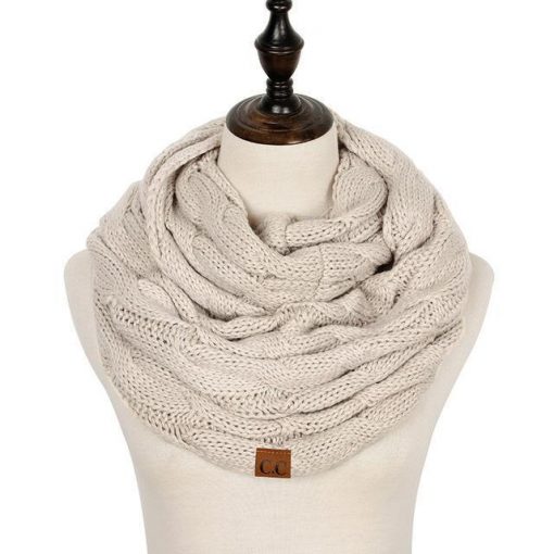 Cable Knit Infinity Scarf - Image 5