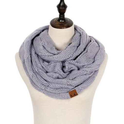 Cable Knit Infinity Scarf - Image 4