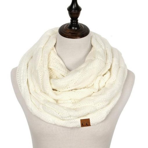 Cable Knit Infinity Scarf - Image 3