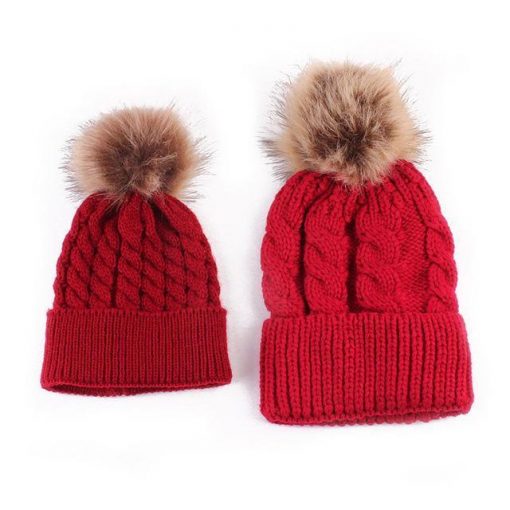 "Mommy & Me" Matching Faux Fur Beanies - Image 9