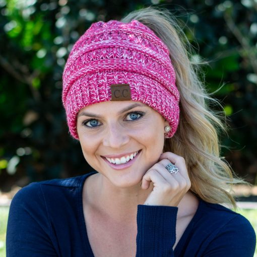 Soft Knit Ponytail Beanie - Image 9