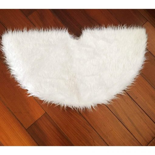 Faux Fur Christmas Tree Skirt - Image 3