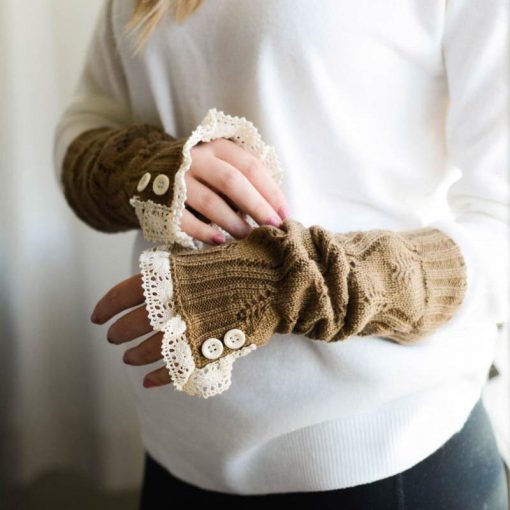 Knitted Fingerless Gloves - Image 4