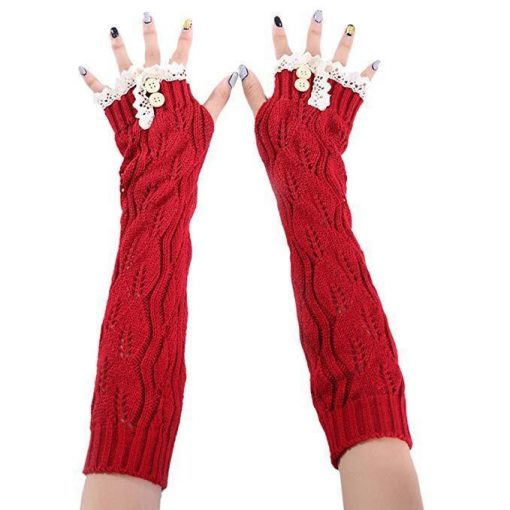 Knitted Fingerless Gloves - Image 11