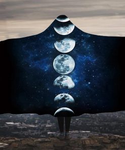 Moon Phases Hoodie Blanket