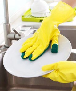 Scrub Dishwashing Gloves