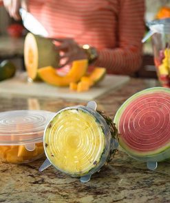 Reusable Silicone Stretch Lids for Kitchen (6 Pieces)