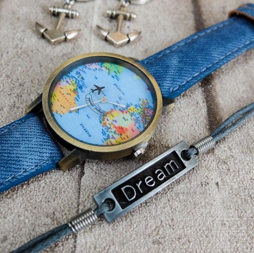 Vintage World Traveler Watch - Image 4