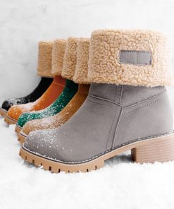 Women’s Block Heel Snow Boots