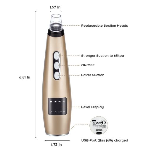 Blackhead Remover Vacuum 2.0 - Limited Gold Edition - Image 2