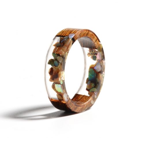 Handmade Wood Resin Ring - Image 8