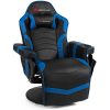 Massage Gaming Recliner Reclining Racing Chair Swivel with Cup Holder & Pillow