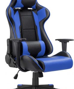 Ergonomic Massage Gaming Chair – Blue