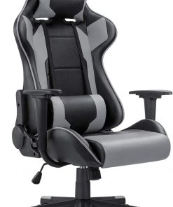 Ergonomic Massage Gaming Chair – Grey