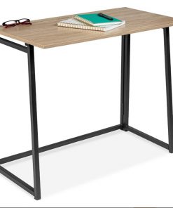 Folding Table Drop Leaf Desk - Computer Workstation for Home Office