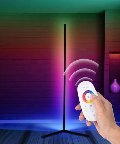 RGB LED Floor Lamp – Corner Floor Lamp with Remote
