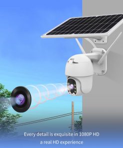 Solar Powered Security Camera, Solar Floodlight Security Camera, Solar Cameras for Outside